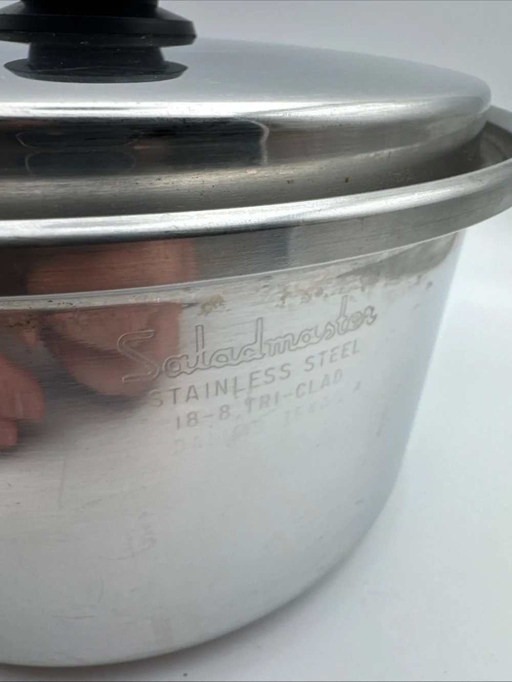 Saladmaster 18-8 Tri-Clad Stainless Steel Mini Stockpot 4 Qt Vapo-Lid USA